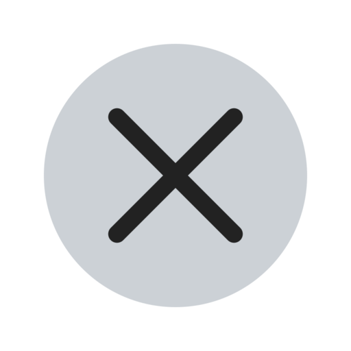 Close Round Free Png Icon (black, indigo)