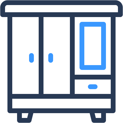 Closet Household And Furniture Locker Wardrobe Icon Free Nobackground Png Icon Download (navy, black, indigo)