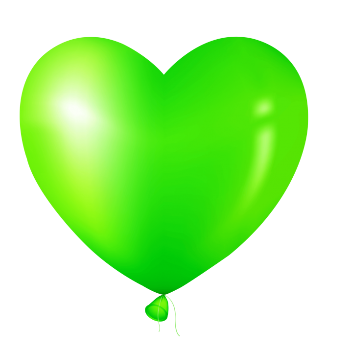 Glossy Green Balloon Png Transparent Image (black, lime)