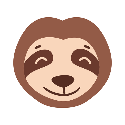 Sloth Transparent Png (pink, white, black, maroon, gray)