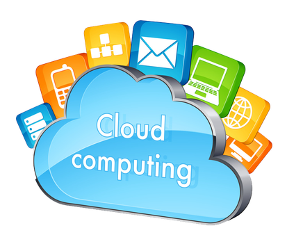 Cloud Computing Png File (black, mint, white)