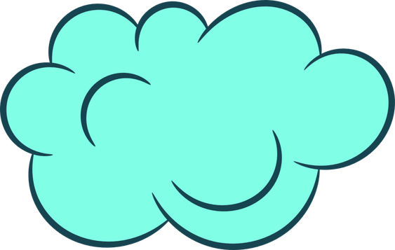 Cloud Sky Png Isolated Photos (black, mint)