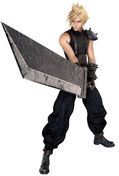 Cloud Strife Png Photo (gray, black)