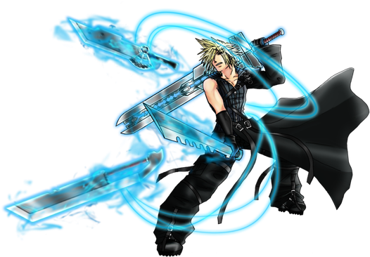 Cloud Strife Png Photos (black, greenish blue)