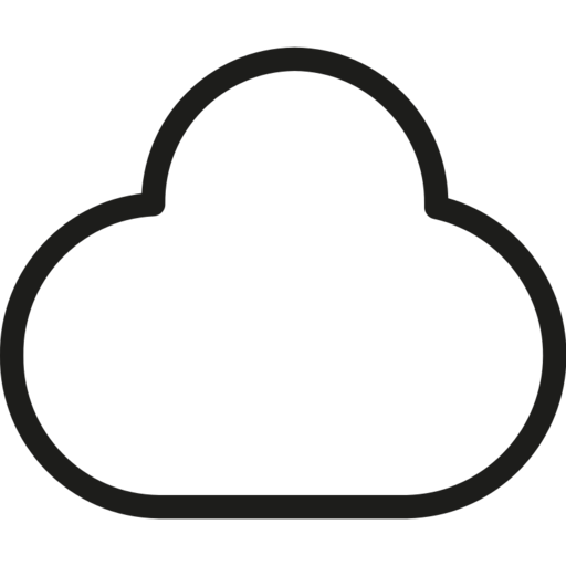 Cloud Cloudy Data Free Png Icon Download (black)