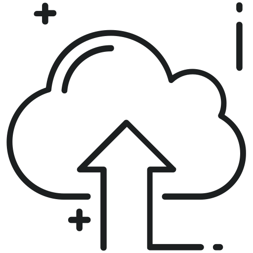 Cloud Computing Cloud Transfer Cloud Upload Cloud Uploading Data Transmission Free Nobackground Png Icon Download (black)