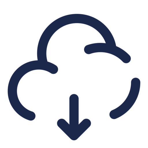 Cloud Download Free Png Icon Download (navy, black)