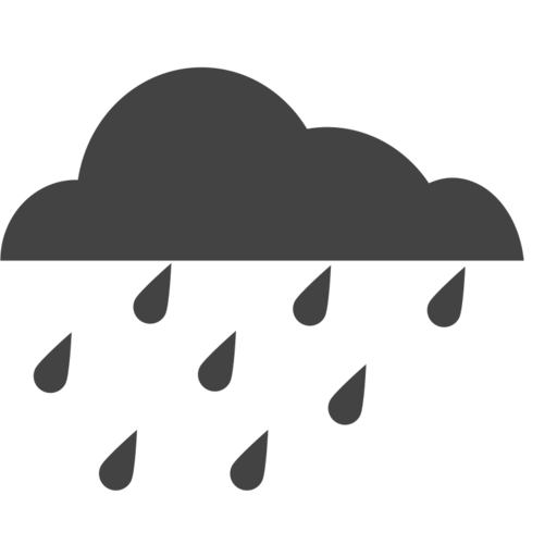 Cloud Rain Heavy Rain Free Transparent Png Icon Download (black, indigo)