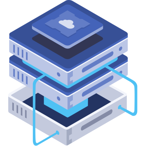 Cloud Server2 Free Png Icon (teal, black, silver, navy, gray)