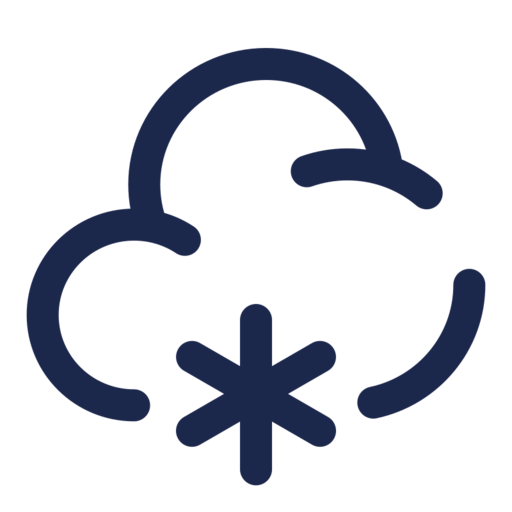 Cloud Snowfall Free Png Icon Download (navy, black)