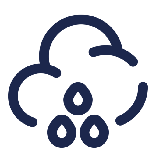 Cloud Waterdrops Free Transparent Png Icon Download (navy, black)