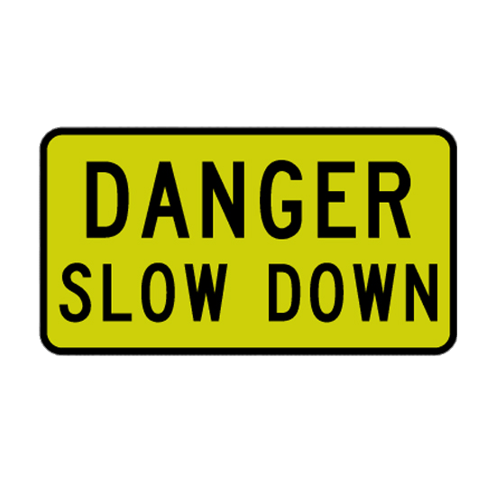 Slow Sign (gold, black, gray, orange)