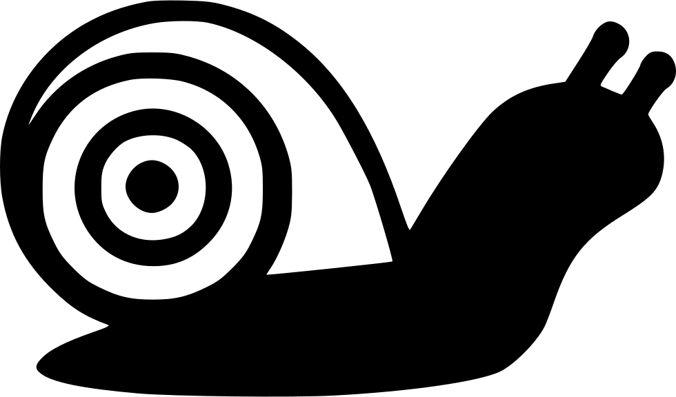 Slow Snail Png (black, white)