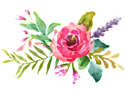 Flower Artwork Png Pic (black, pink, white)