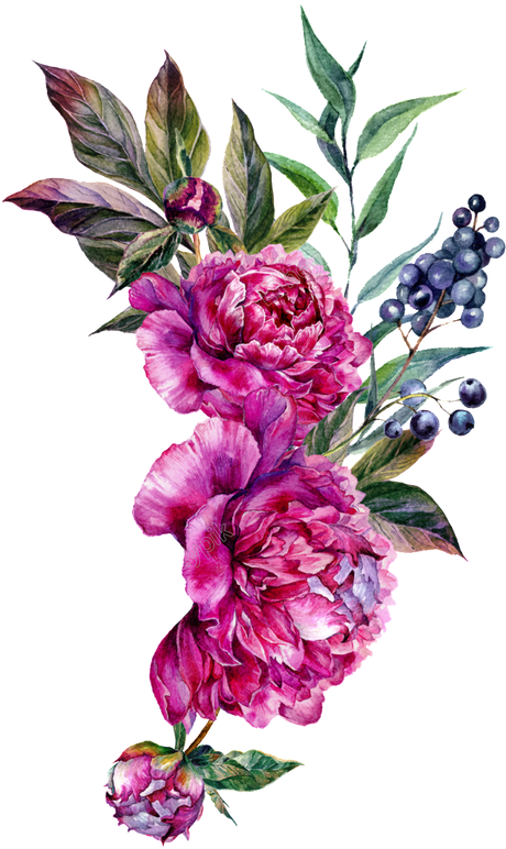 Flower Artwork Png Transparent Picture (black)