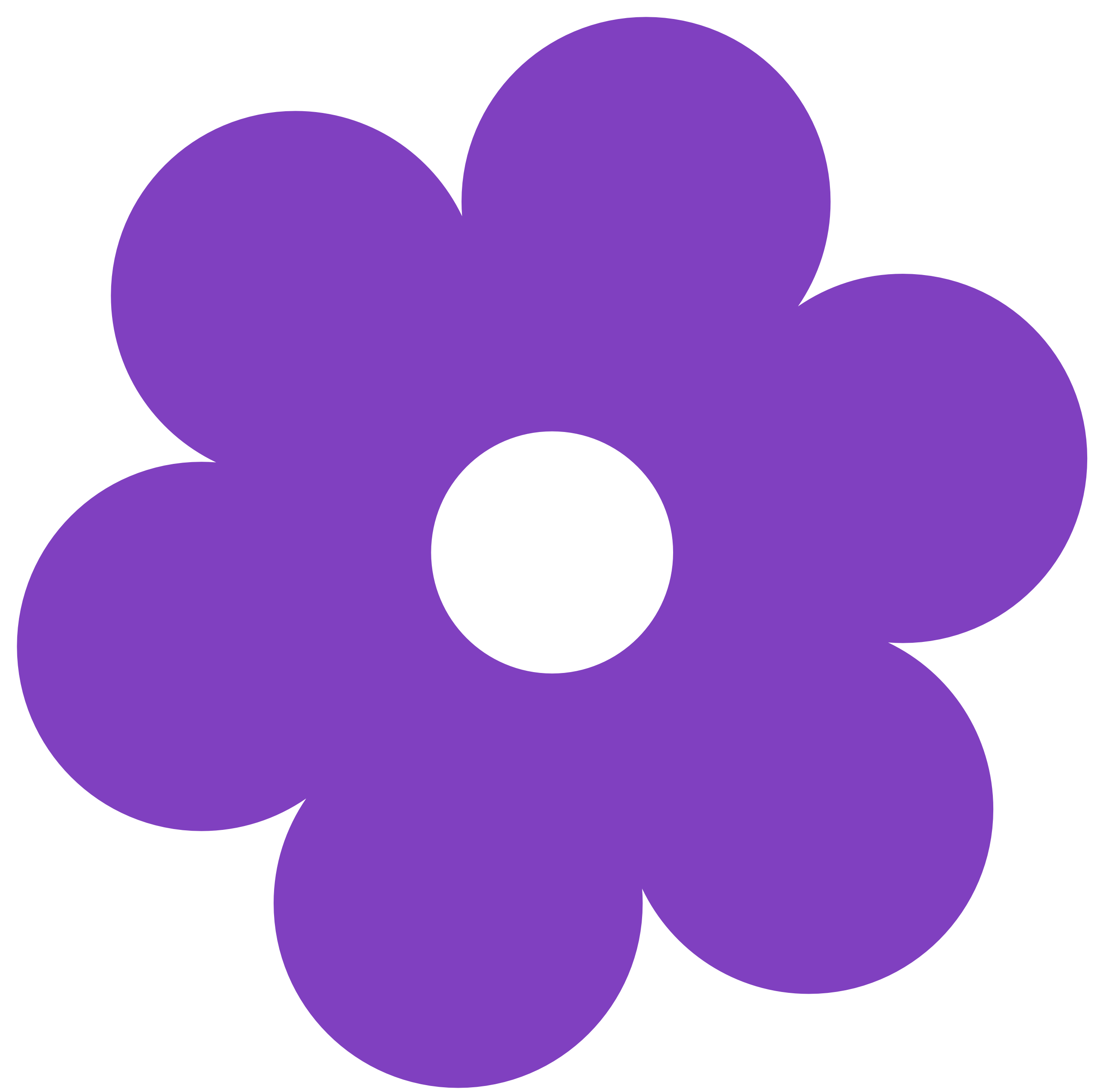 Flower Cartoon Png Photos (purple, white)