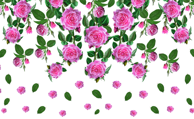 Flower Pattern Png File (black)