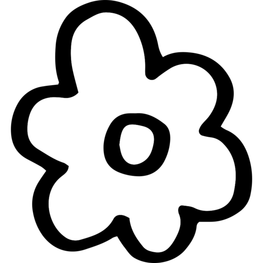 Flower1 Free Transparent Png Icon Download (white, lavender, black)