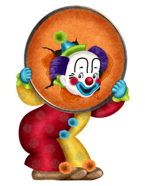 Clown Png Clipart (chocolate, black, salmon, white)