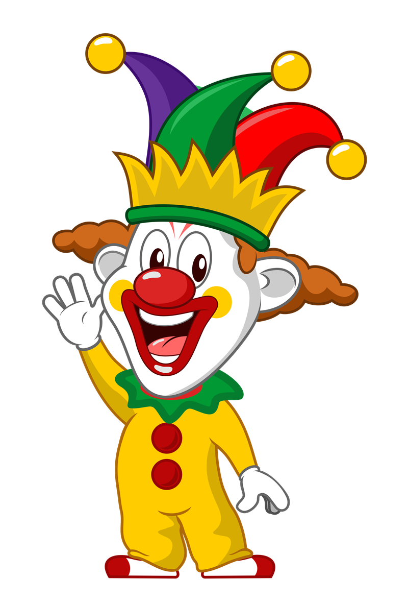 Clown Png Transparent (orange, black, white, gold, red)