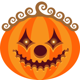 Clown Pumpkin Halloween Free Nobackground Png Icon Download (maroon, orange, chocolate, black)