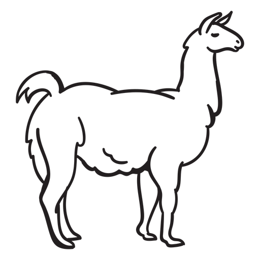 Alpaca Png File (black)