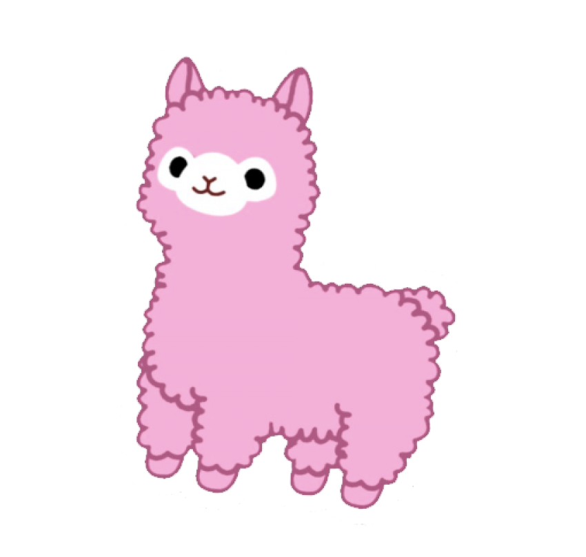 Alpaca Png Hd Isolated (white, pink, black)