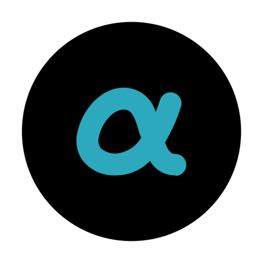 Alpha Circle Free Transparent Png Icon Download (black, teal)