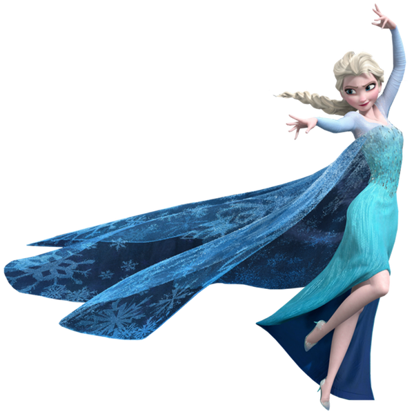 Elsa Frozen Png Pic (black, navy)