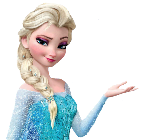 Elsa Frozen Transparent Background (lavender, black, pink)