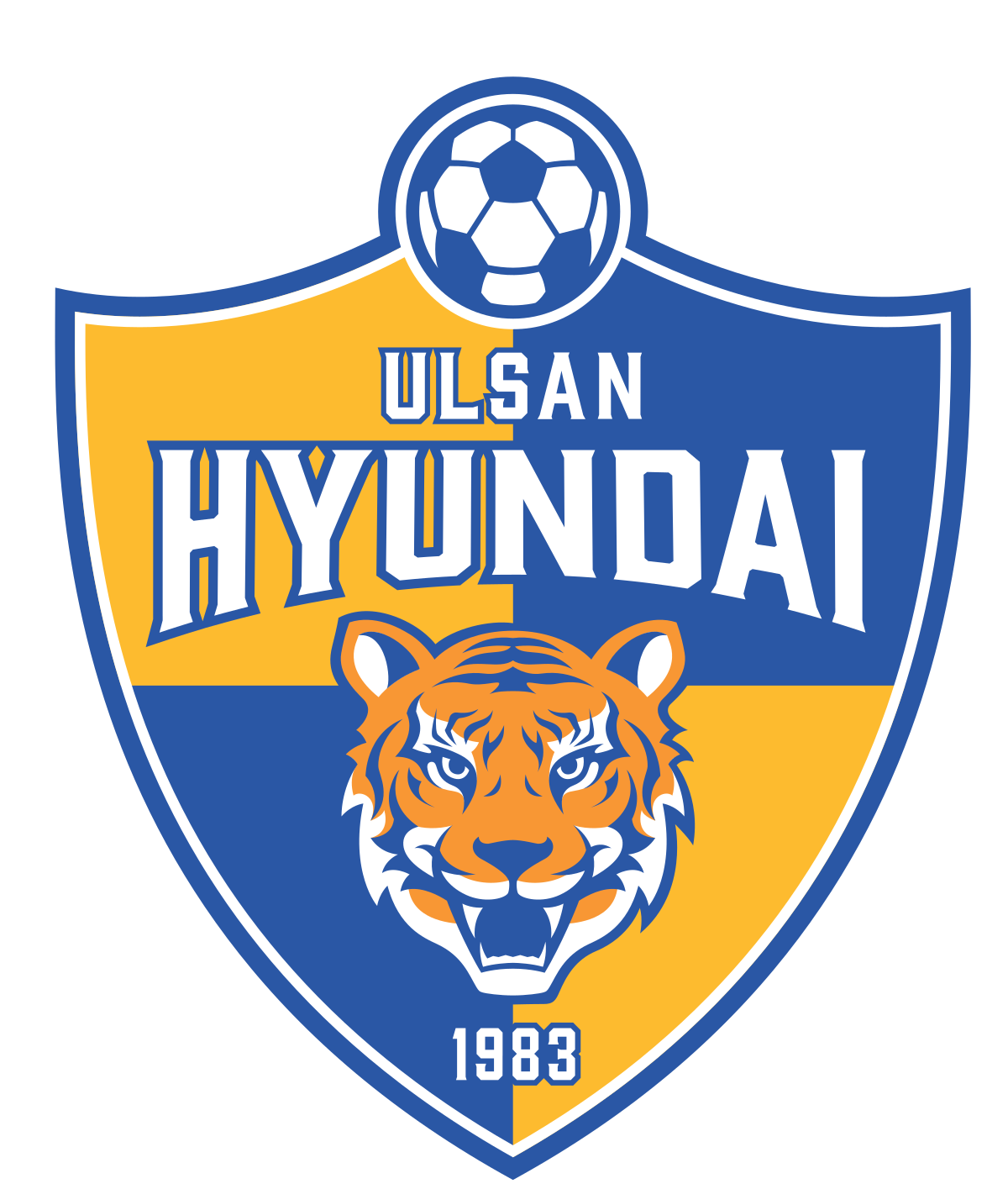 Ulsan Hyundai Fc Png (black, white, gold, teal, orange)