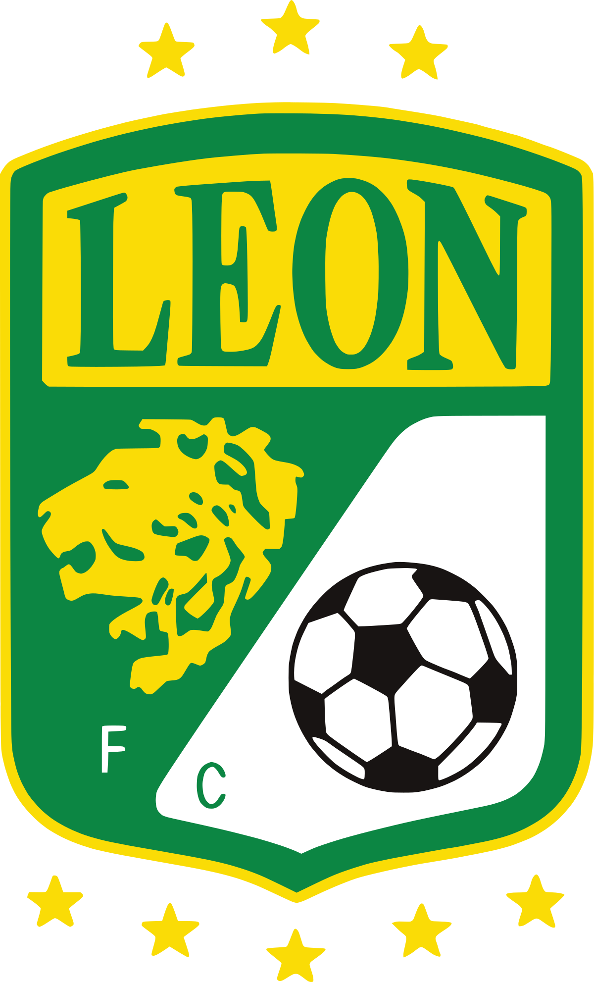 Club Leon Png Pic (black, white, gold, teal)