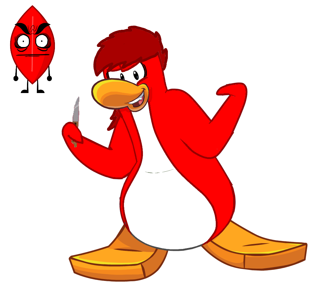 Club Penguin Png File (gray, maroon, white, black, red)