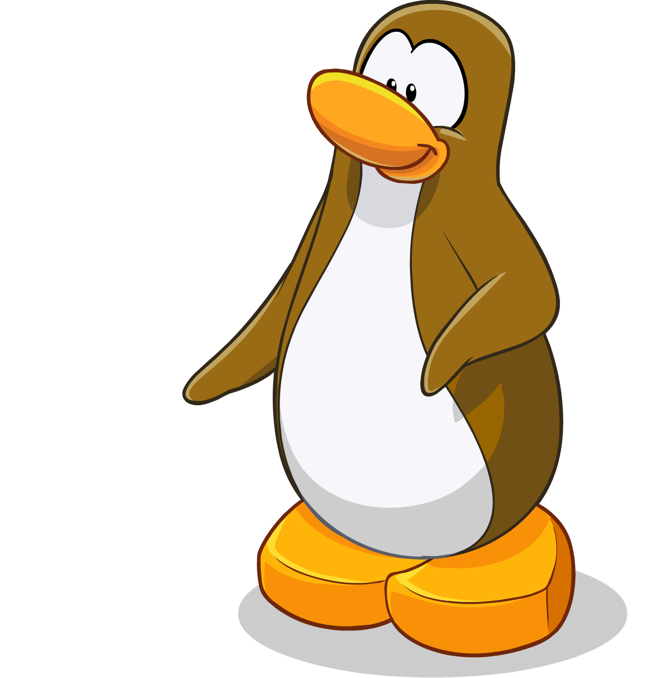 Club Penguin Png Images (olive, orange, white, black, silver)