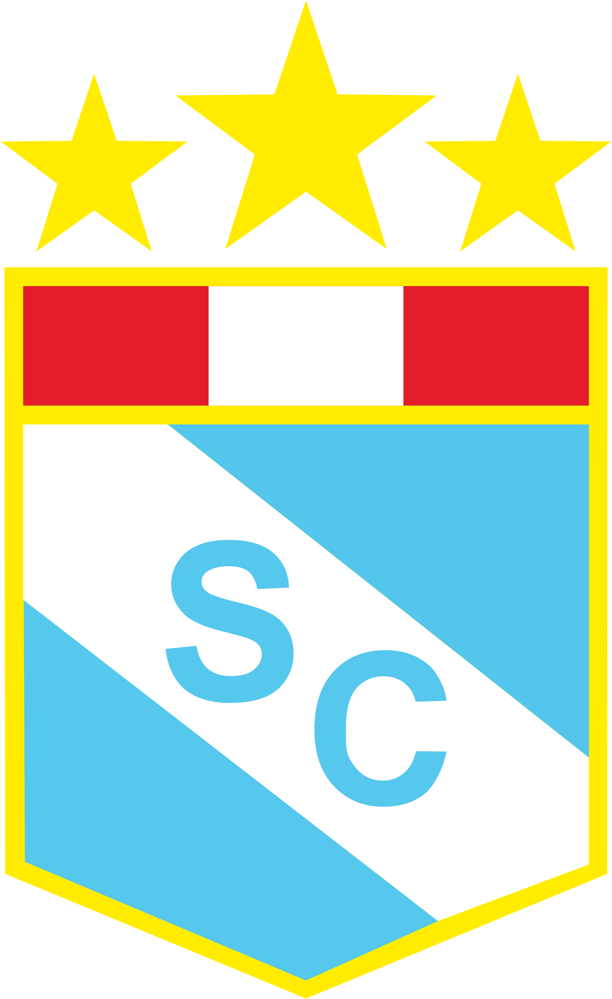 Club Sporting Cristal Png (yellow, greenish blue, black, white, red)