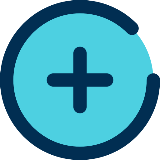 Blue Add Button Png Pic (white, teal, greenish blue, navy)