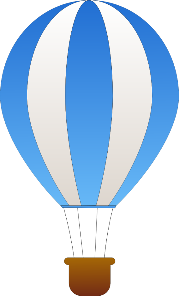 Blue Air Balloon Png Image (teal, white, black, beige, gray)