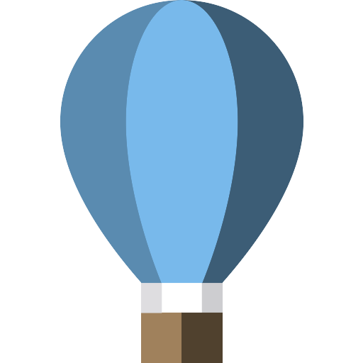 Blue Air Balloon Png Pic (teal, black, silver, gray, olive)