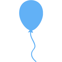 Blue Balloons Background Png (silver)