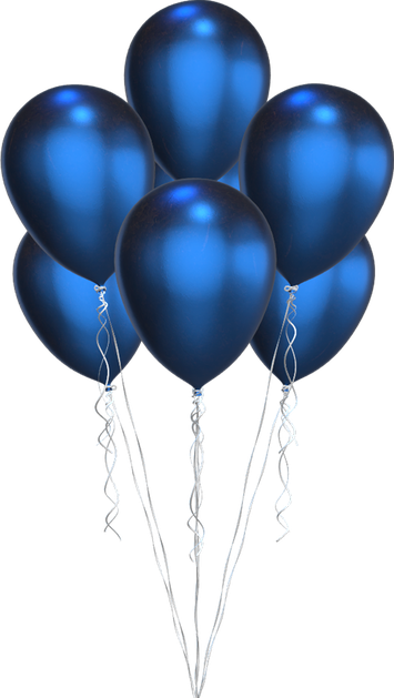 Blue Balloons Png Isolated Hd (navy, black, teal)