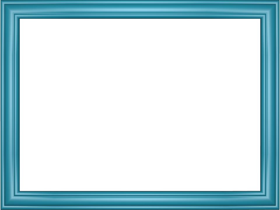 Blue Border Frame Png Transparent Picture (navy, black, gray, teal)