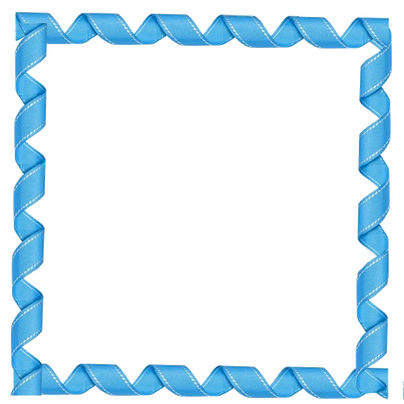 Blue Border Frame Transparent Png (black)