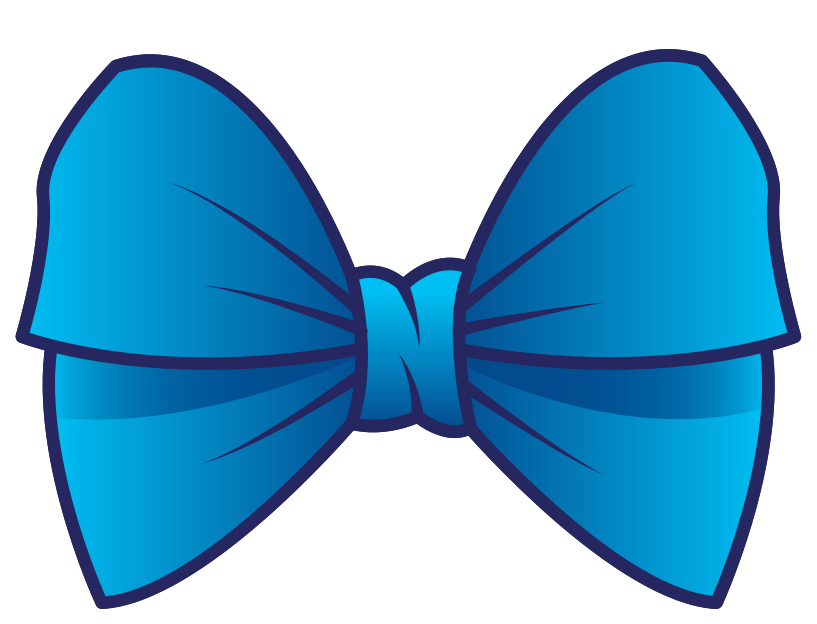 Blue Bow Clipart Png (greenish blue, black, teal)