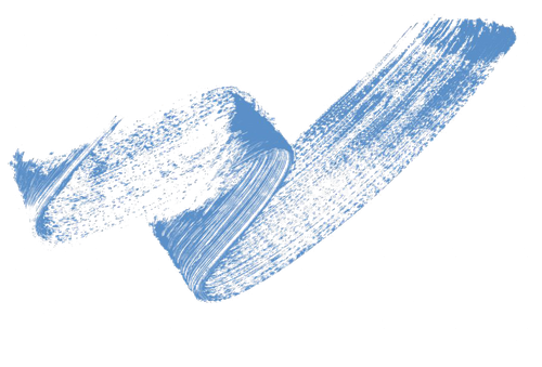 Blue Brush Art Png Image (black)