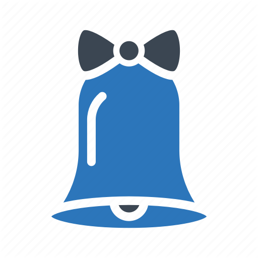 Blue Christmas Bell Png Image (indigo, black, teal)