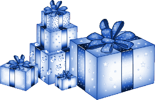 Blue Christmas Gift Png Free Download (white, lavender)