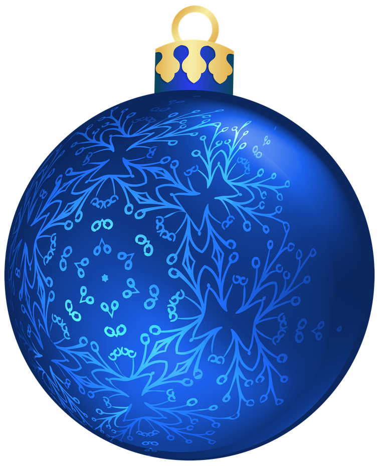 Blue Christmas Png Clipart (black, navy)