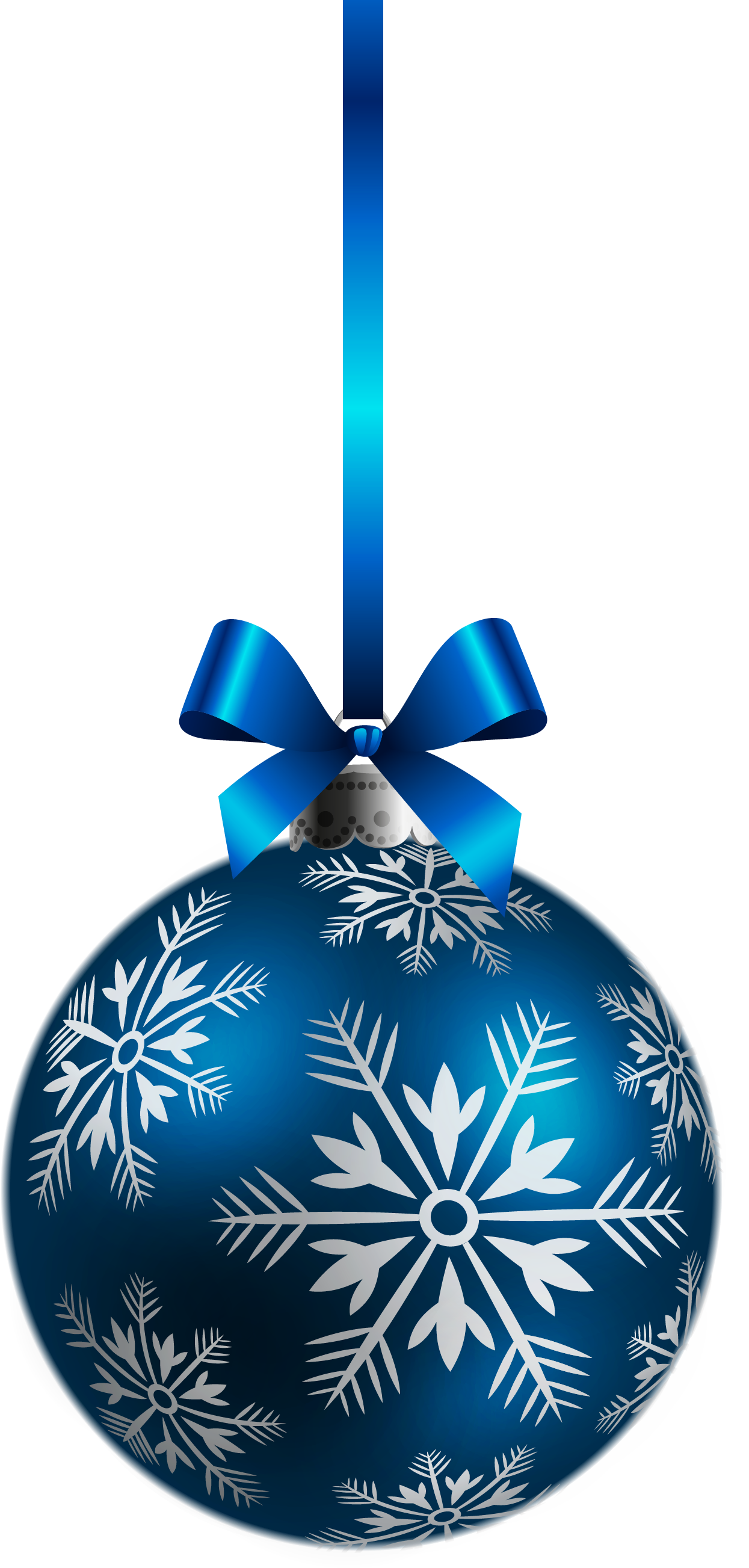 Blue Christmas Transparent (white)