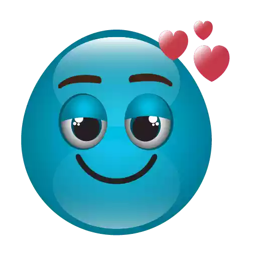 Blue Emoji Png Photos (white)