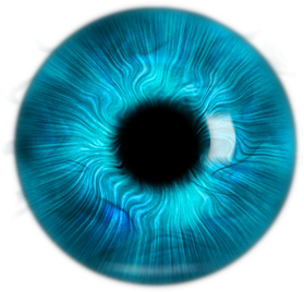 Blue Eyes Png File (black, teal)